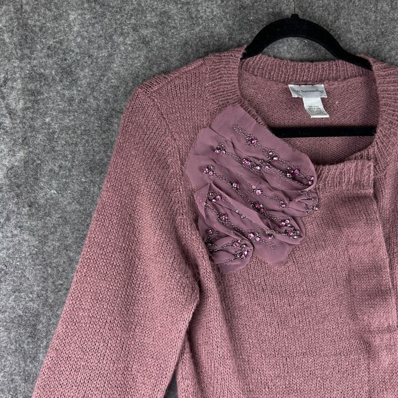 Soft Surroundings Sweater Womens Small Purple Pink Cardigan Button Up‎ Alpaca - Picture 3 of 14